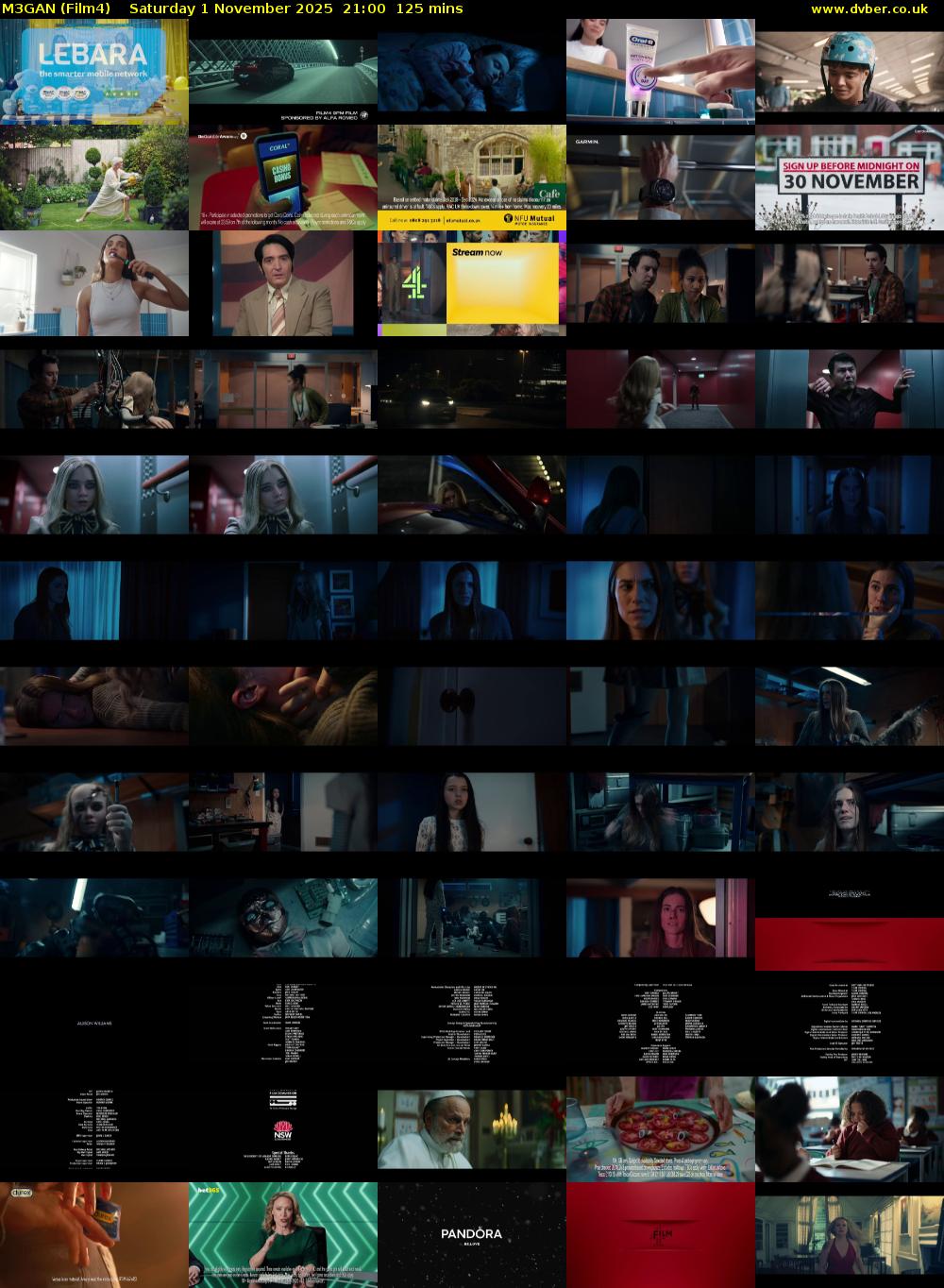 M3GAN (Film4) Saturday 1 November 2025 21:00 - 23:05
