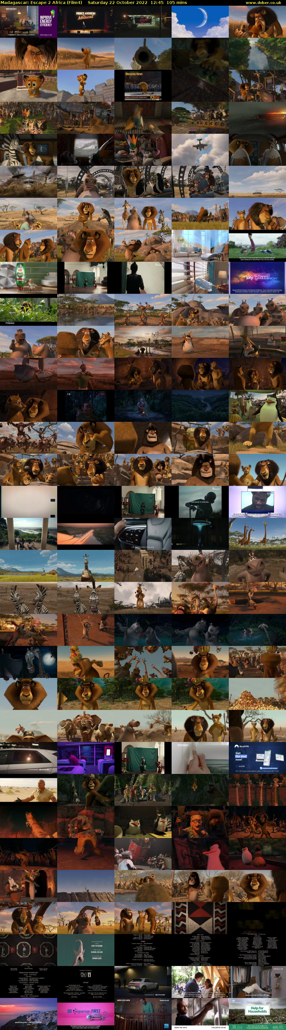 Madagascar: Escape 2 Africa (Film4) Saturday 22 October 2022 12:45 - 14:30