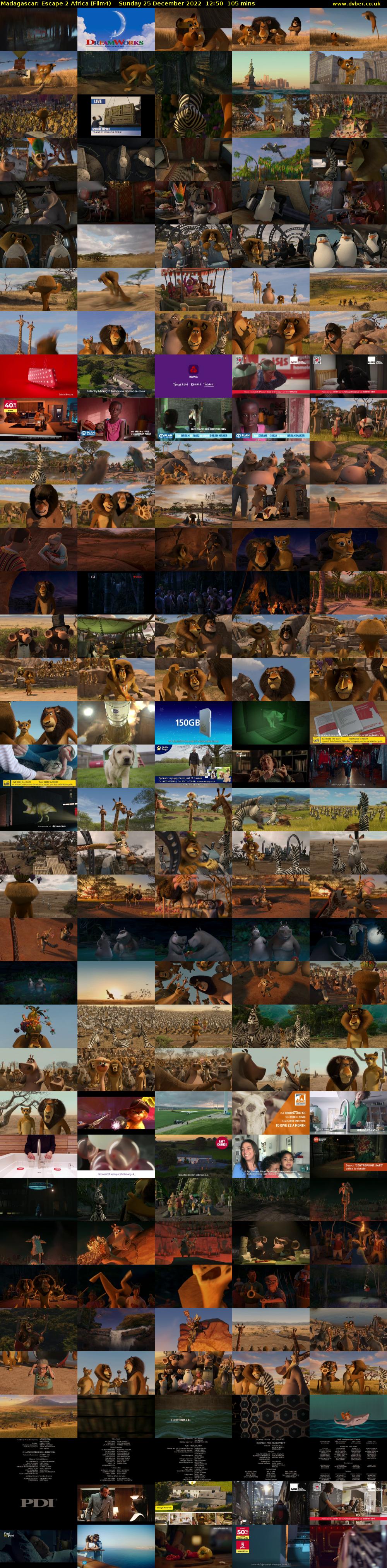 Madagascar: Escape 2 Africa (Film4) Sunday 25 December 2022 12:50 - 14:35