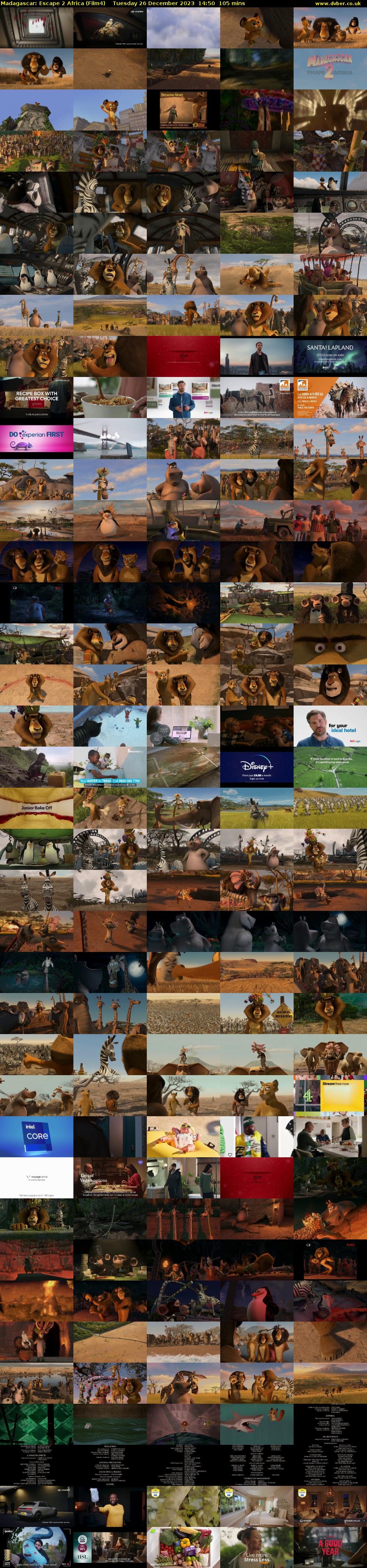 Madagascar: Escape 2 Africa (Film4) Tuesday 26 December 2023 14:50 - 16:35