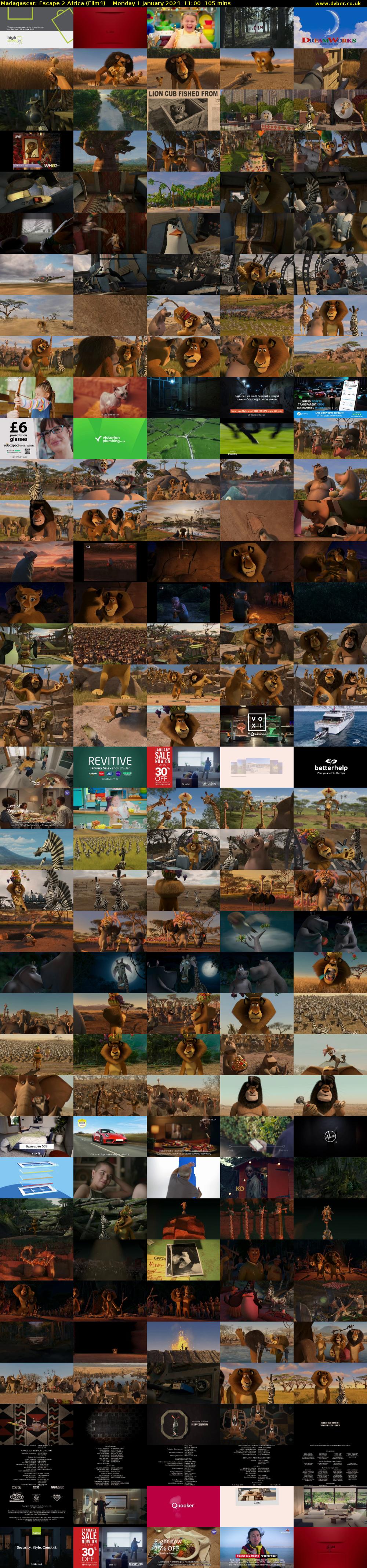 Madagascar: Escape 2 Africa (Film4) Monday 1 January 2024 11:00 - 12:45