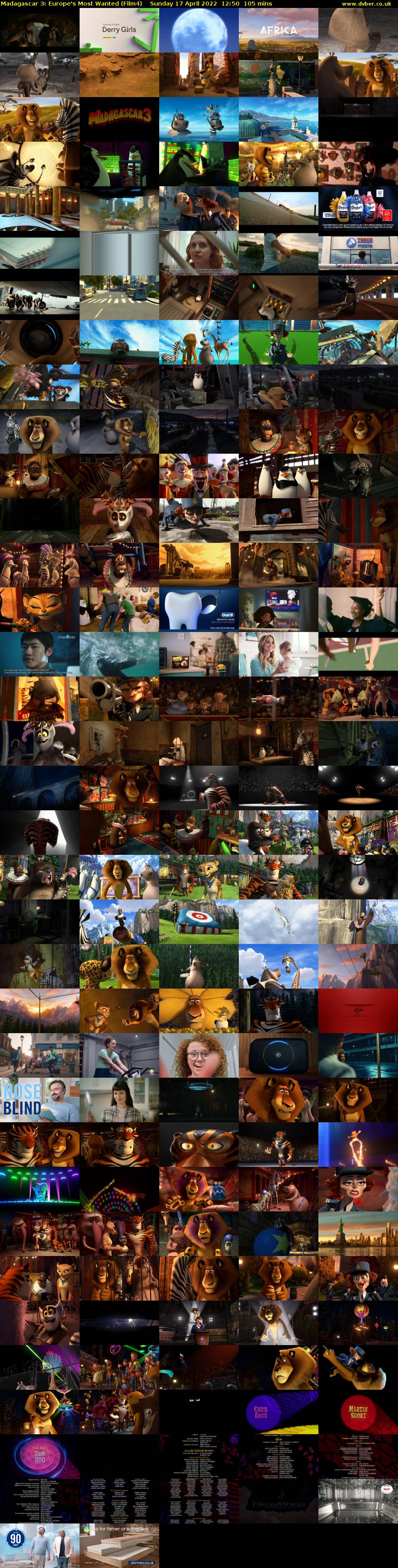 Madagascar 3: Europe's Most Wanted (Film4) Sunday 17 April 2022 12:50 - 14:35