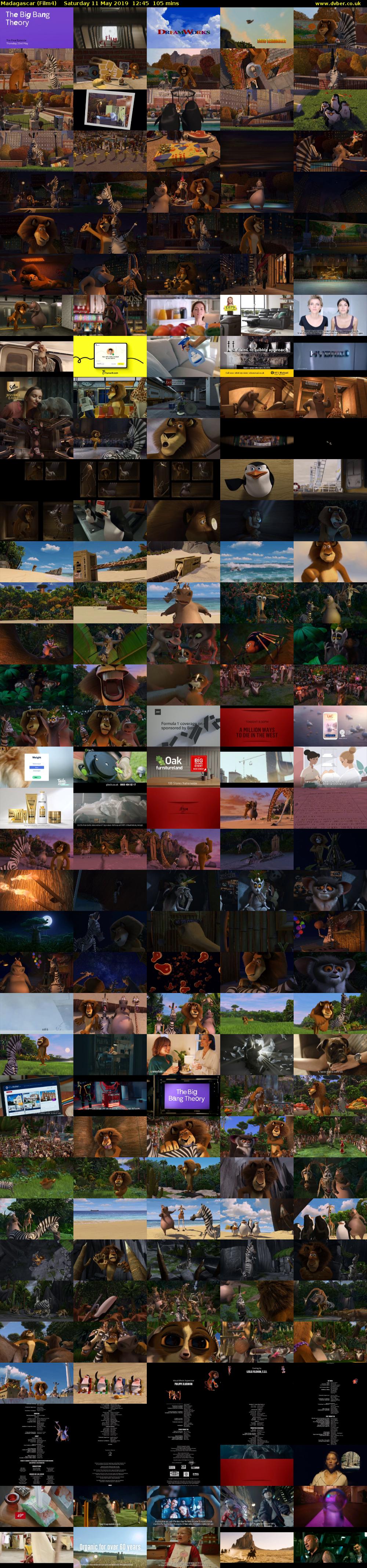 Madagascar (Film4) Saturday 11 May 2019 12:45 - 14:30