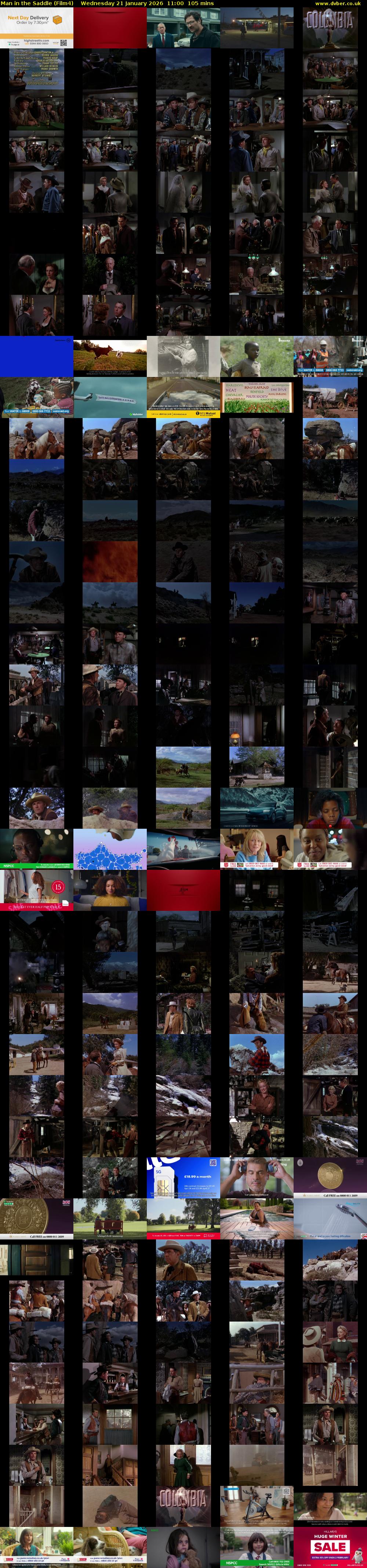 Man in the Saddle (Film4) Wednesday 21 January 2026 11:00 - 12:45