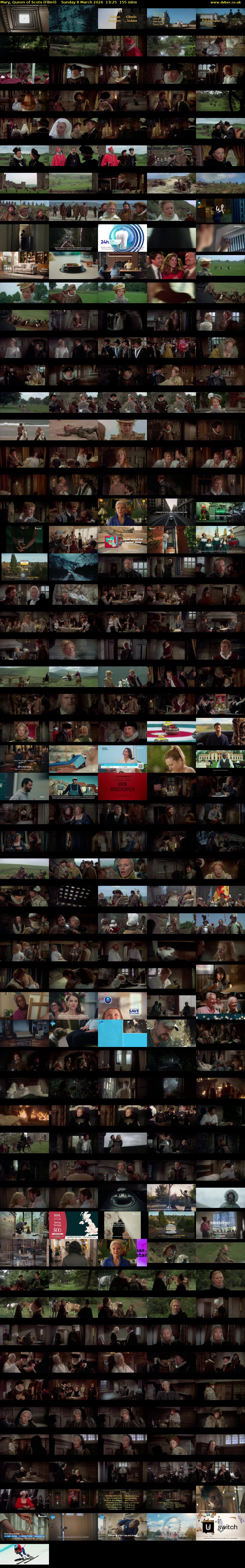 Mary, Queen of Scots (Film4) Sunday 8 March 2026 13:25 - 16:00