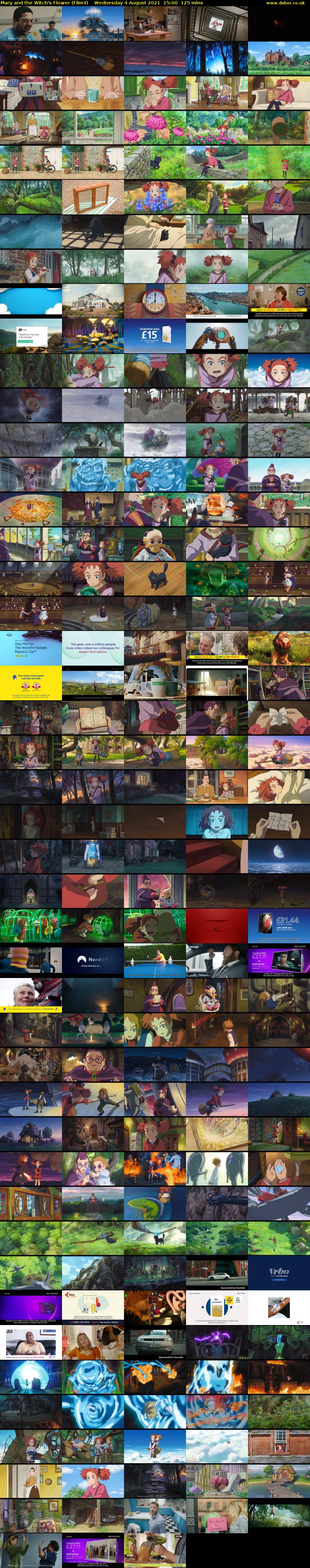 Mary and the Witch's Flower (Film4) Wednesday 4 August 2021 15:00 - 17:05