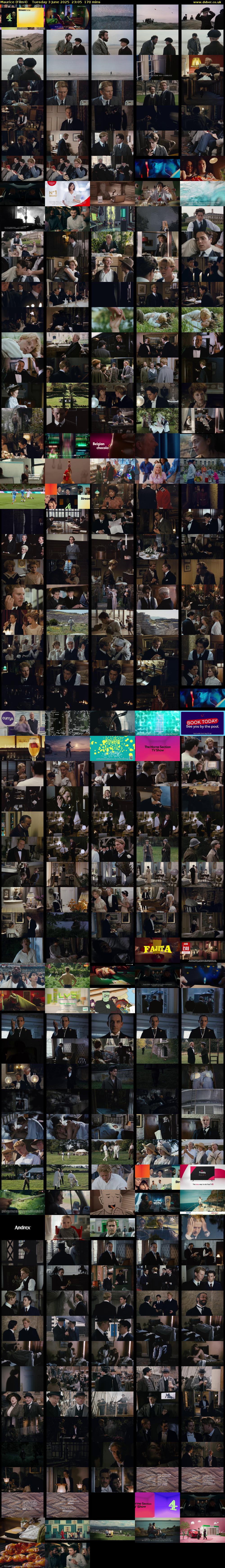 Maurice (Film4) Tuesday 3 June 2025 23:05 - 01:55
