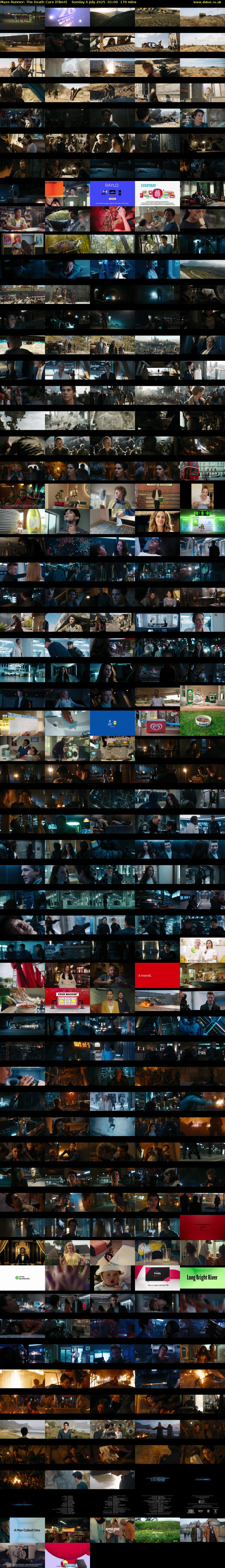 Maze Runner: The Death Cure (Film4) Sunday 6 July 2025 01:00 - 03:50