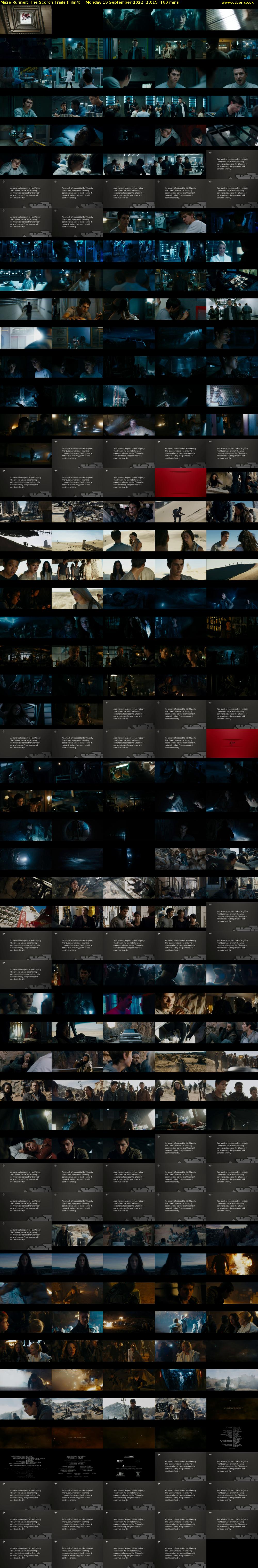 Maze Runner: The Scorch Trials (Film4) Monday 19 September 2022 23:15 - 01:55