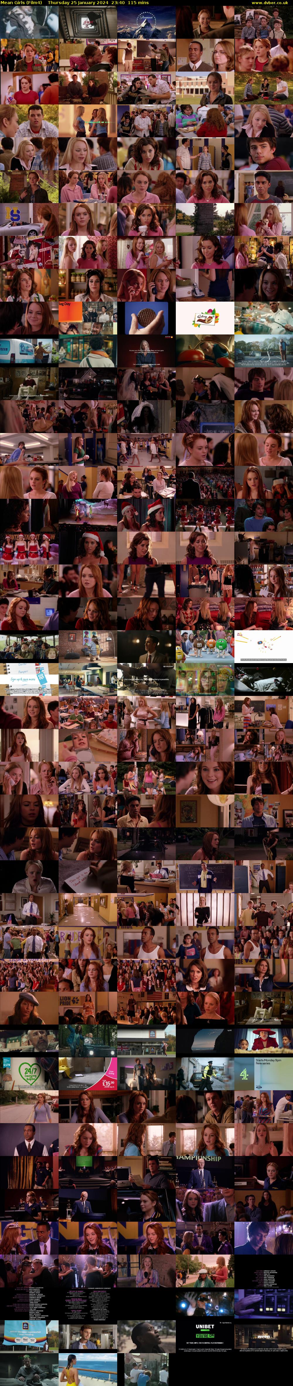 Mean Girls (Film4) Thursday 25 January 2024 23:40 - 01:35
