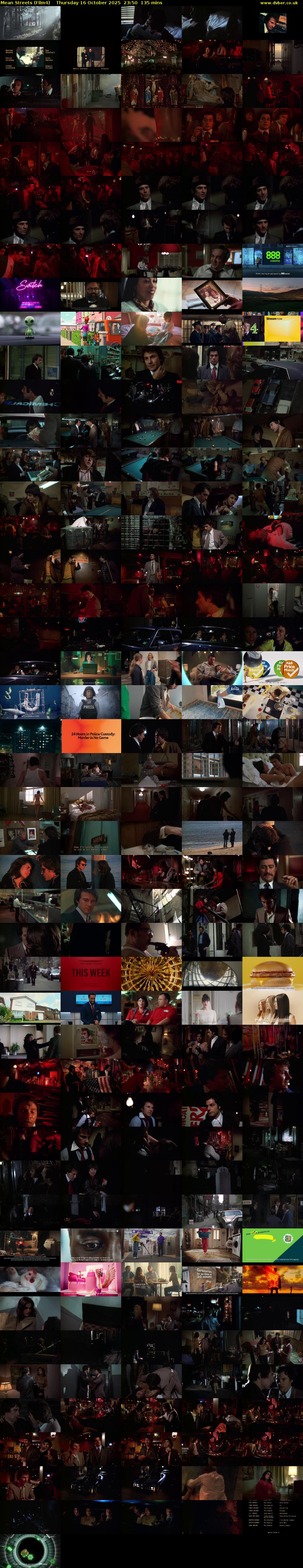 Mean Streets (Film4) Thursday 16 October 2025 23:50 - 02:05