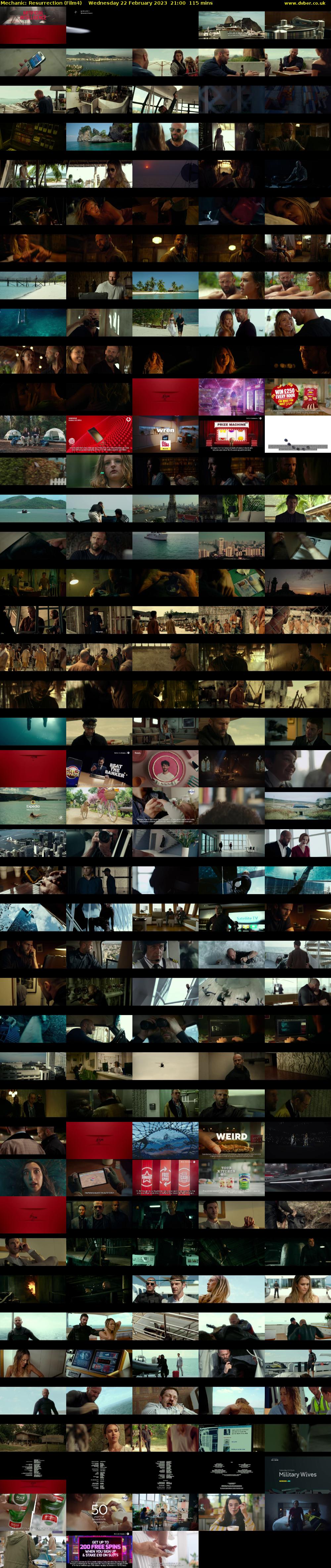 Mechanic: Resurrection (Film4) Wednesday 22 February 2023 21:00 - 22:55