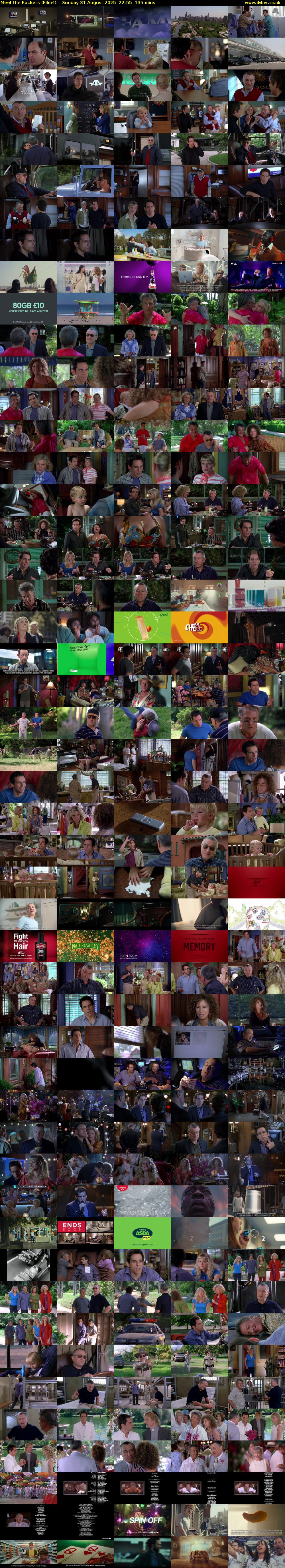 Meet the Fockers (Film4) Sunday 31 August 2025 22:55 - 01:10