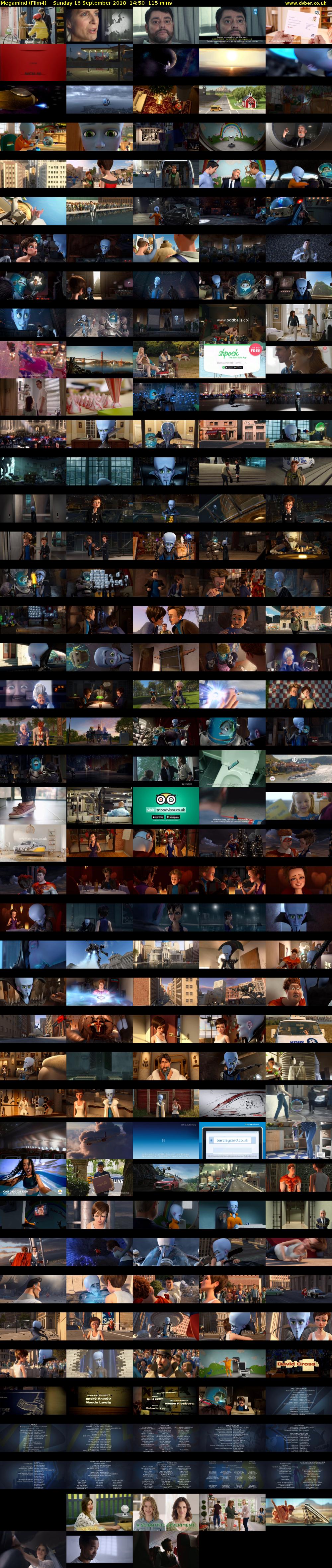 Megamind (Film4) Sunday 16 September 2018 14:50 - 16:45