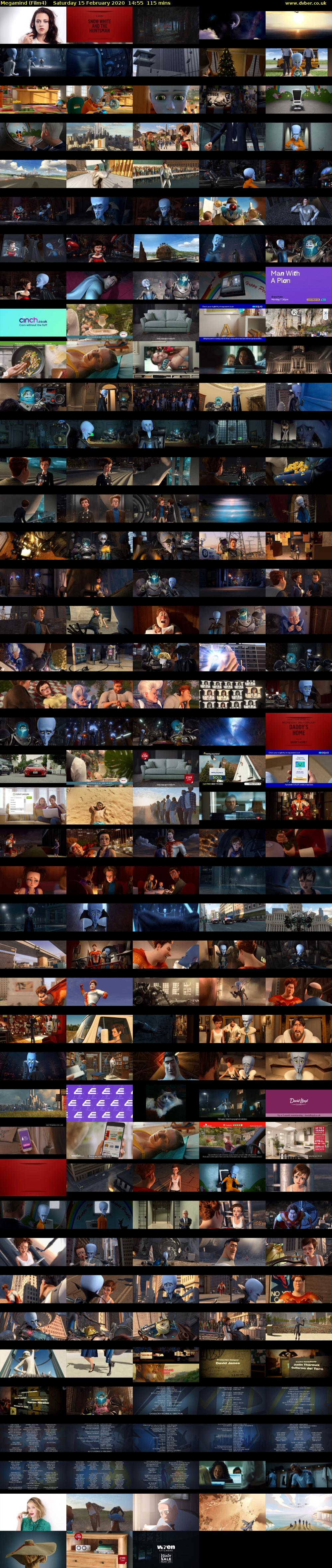 Megamind (Film4) Saturday 15 February 2020 14:55 - 16:50