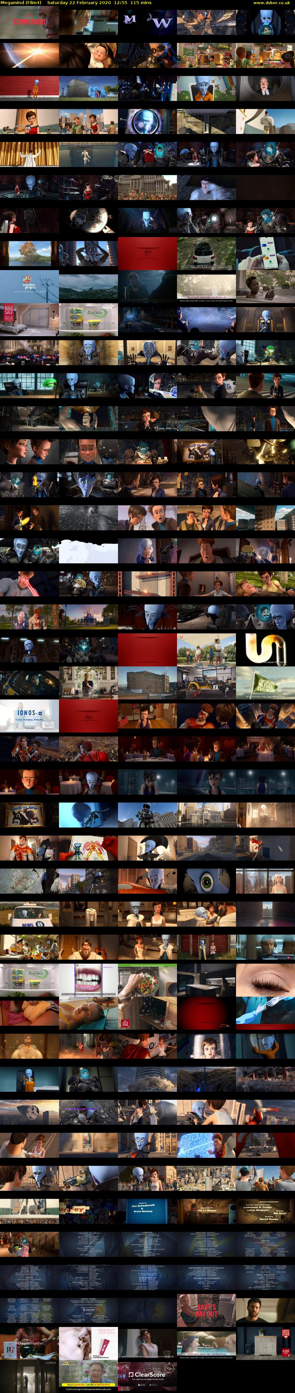 Megamind (Film4) Saturday 22 February 2020 12:55 - 14:50