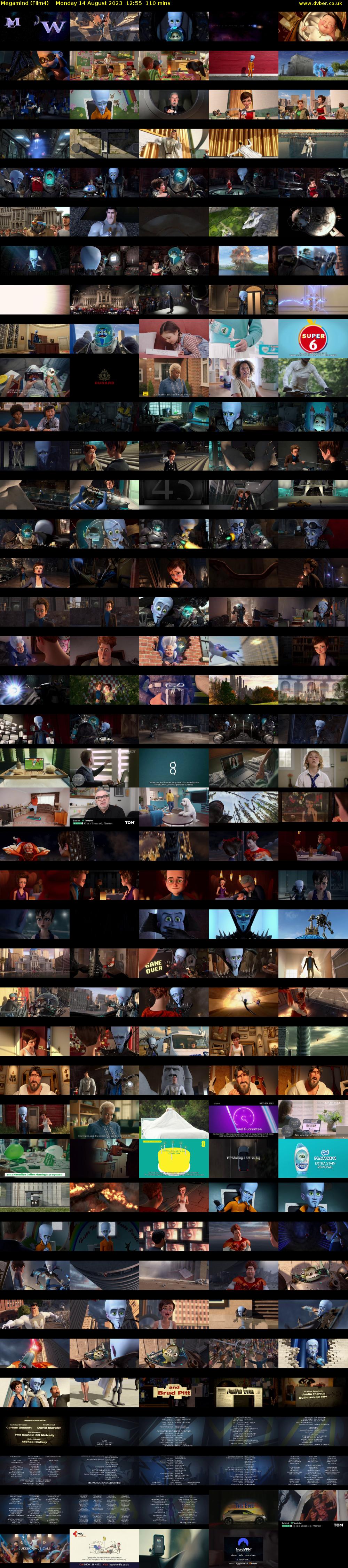 Megamind (Film4) Monday 14 August 2023 12:55 - 14:45