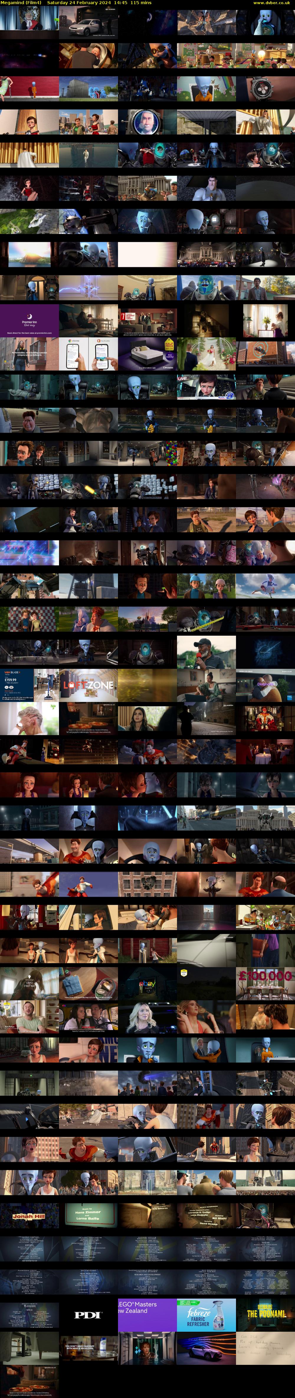 Megamind (Film4) Saturday 24 February 2024 14:45 - 16:40