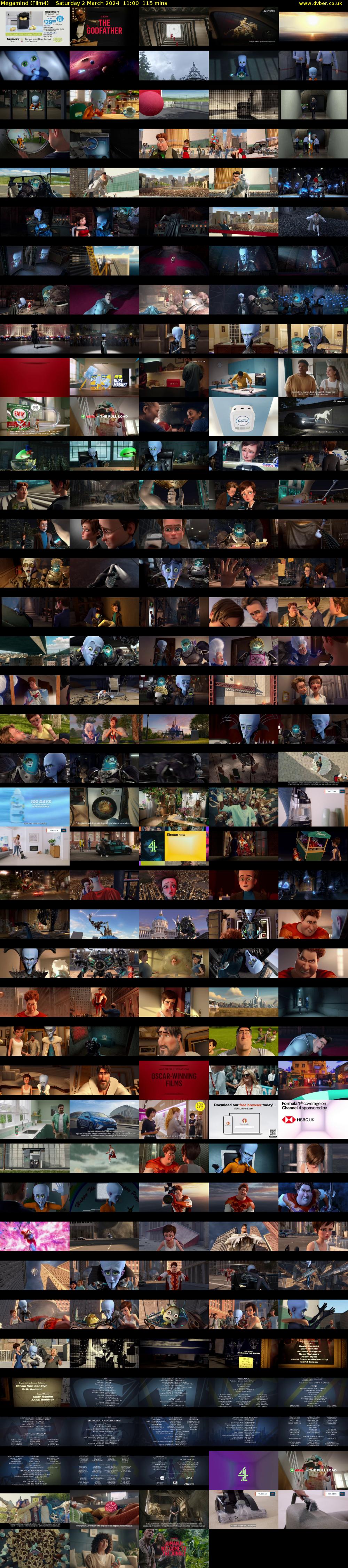 Megamind (Film4) Saturday 2 March 2024 11:00 - 12:55
