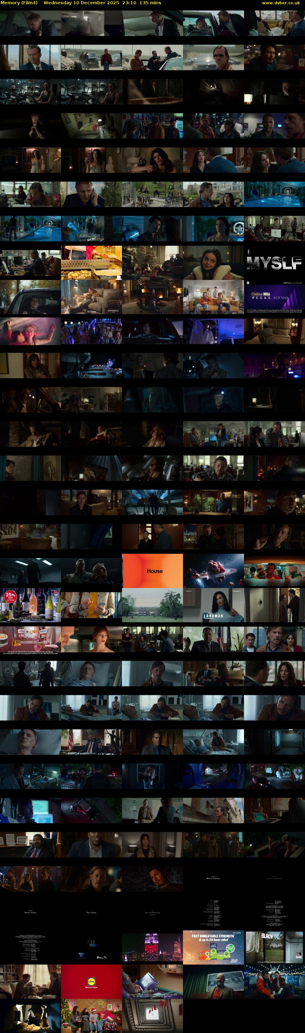 Memory (Film4) Wednesday 10 December 2025 23:10 - 01:25