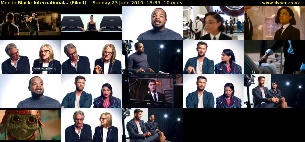 Men in Black: International... (Film4) Sunday 23 June 2019 13:35 - 13:45