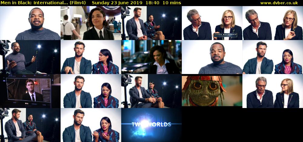 Men in Black: International... (Film4) Sunday 23 June 2019 18:40 - 18:50