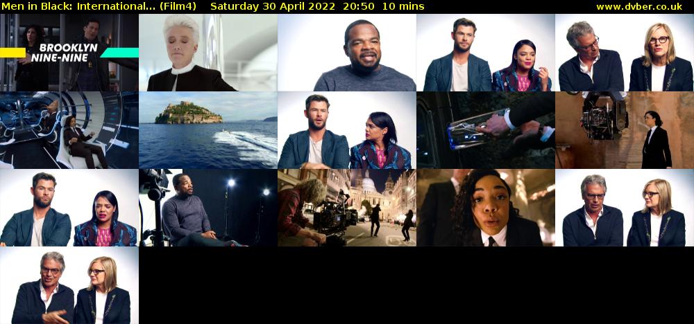 Men in Black: International... (Film4) Saturday 30 April 2022 20:50 - 21:00