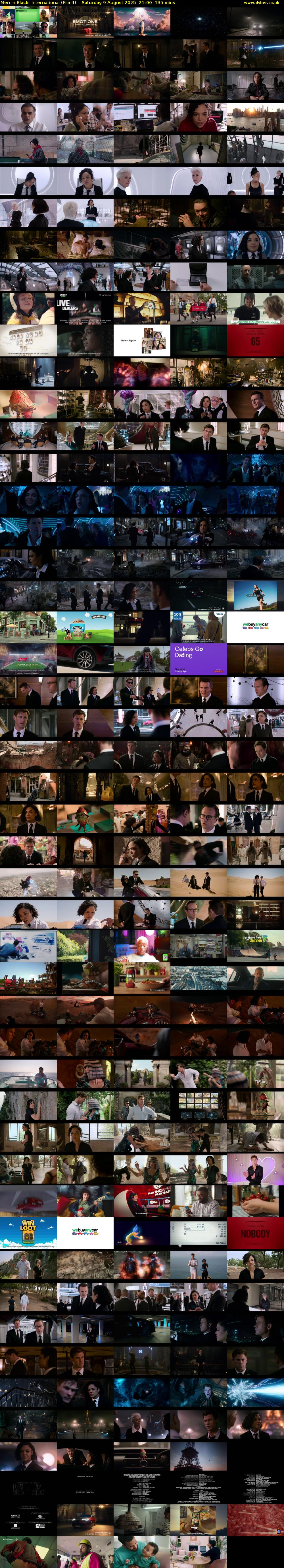 Men in Black: International (Film4) Saturday 9 August 2025 21:00 - 23:15