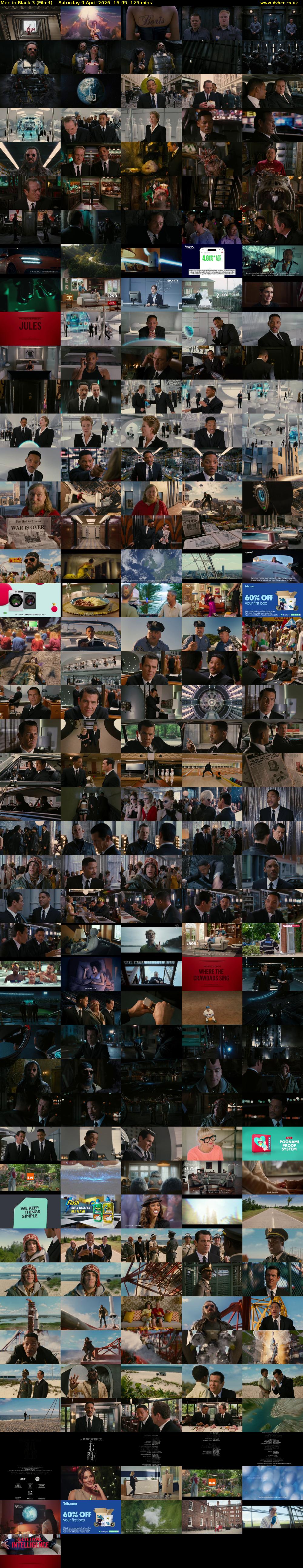 Men in Black 3 (Film4) Saturday 4 April 2026 16:45 - 18:50