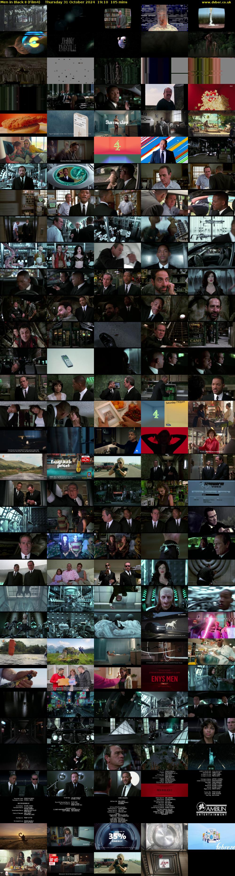 Men in Black II (Film4) Thursday 31 October 2024 19:10 - 20:55