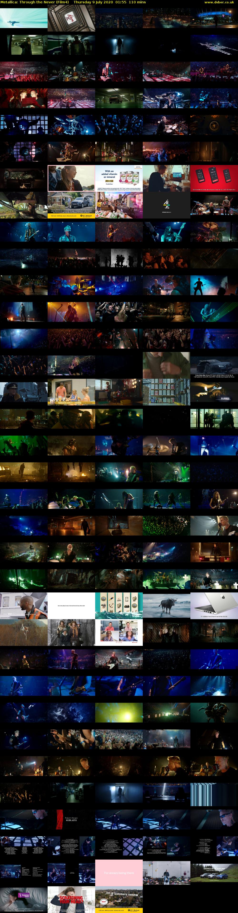 Metallica: Through the Never (Film4) Thursday 9 July 2020 01:55 - 03:45