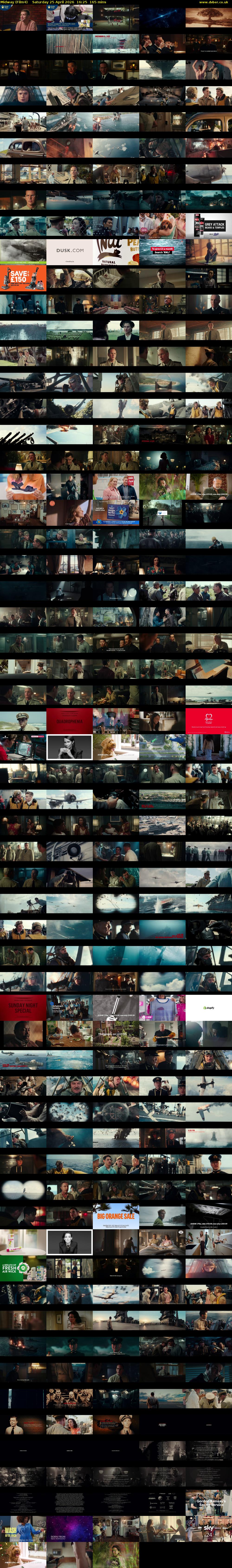 Midway (Film4) Saturday 25 April 2026 16:25 - 19:10