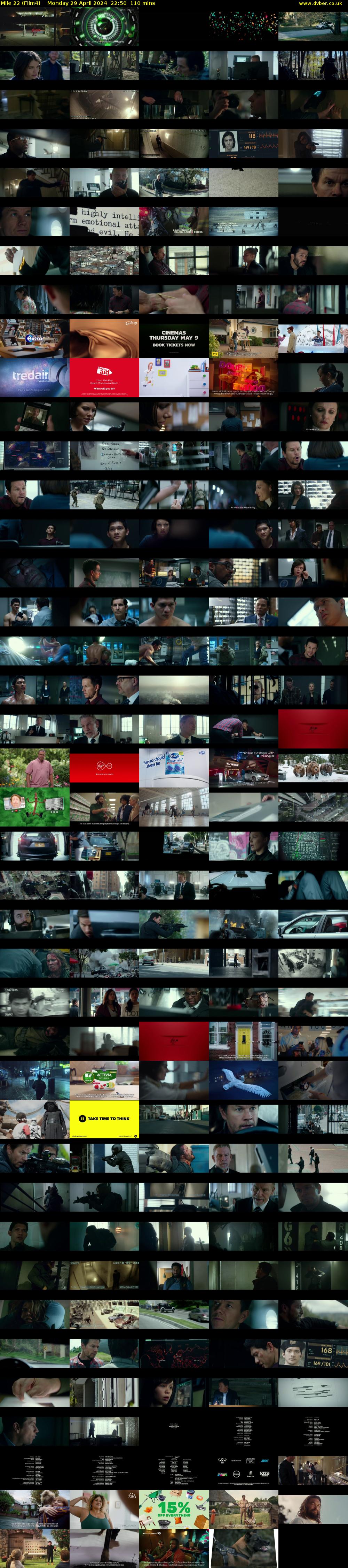 Mile 22 (Film4) Monday 29 April 2024 22:50 - 00:40