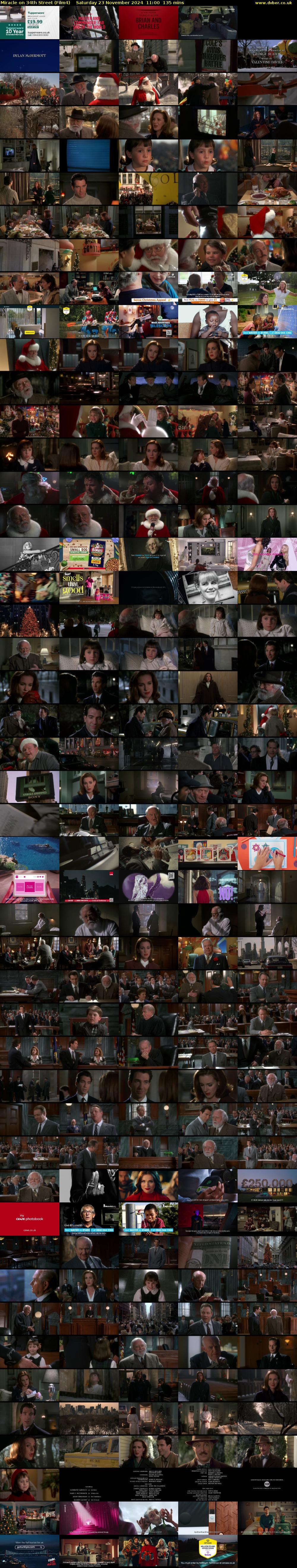Miracle on 34th Street (Film4) Saturday 23 November 2024 11:00 - 13:15