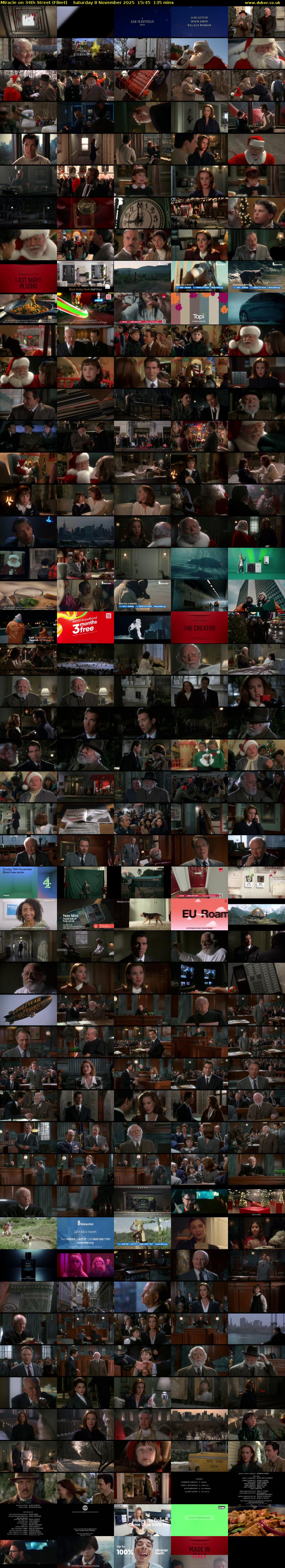 Miracle on 34th Street (Film4) Saturday 8 November 2025 15:45 - 18:00