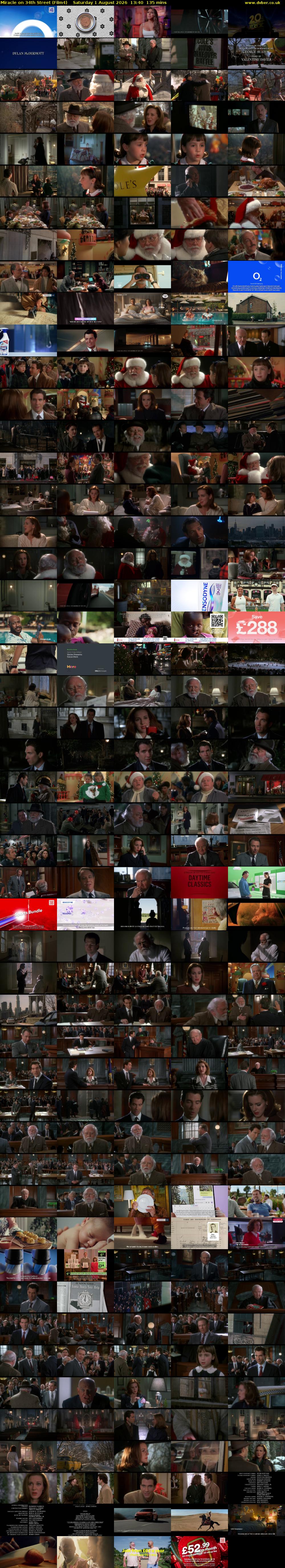 Miracle on 34th Street (Film4) Saturday 1 August 2026 13:40 - 15:55