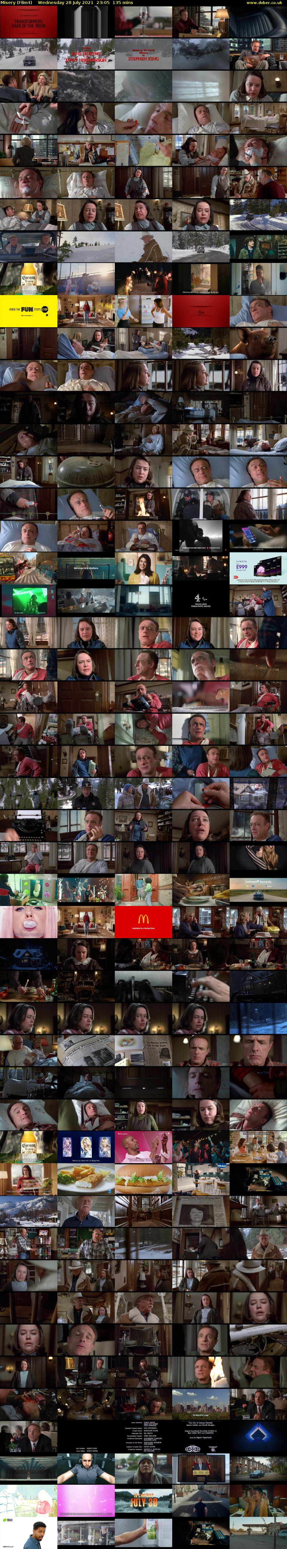 Misery (Film4) Wednesday 28 July 2021 23:05 - 01:20