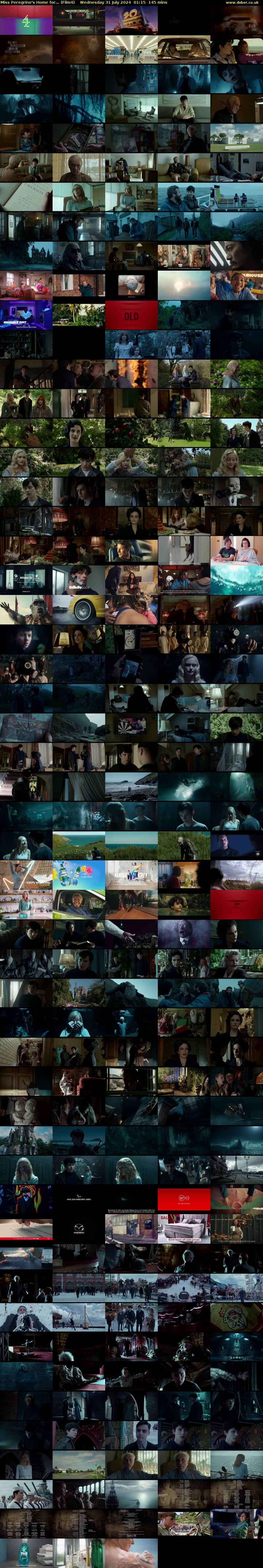 Miss Peregrine's Home for... (Film4) Wednesday 31 July 2024 01:15 - 03:40