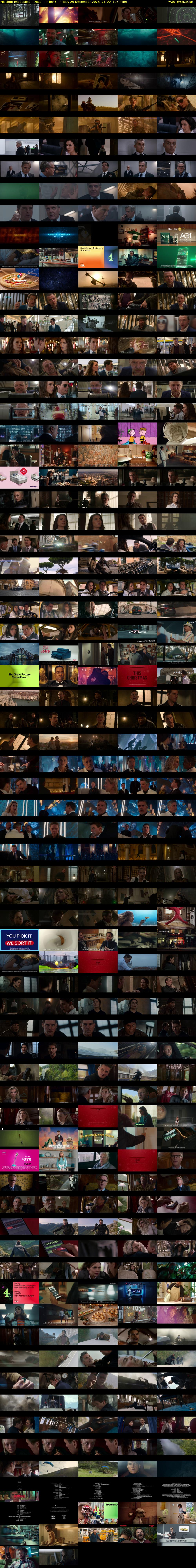 Mission: Impossible - Dead... (Film4) Friday 26 December 2025 21:00 - 00:15