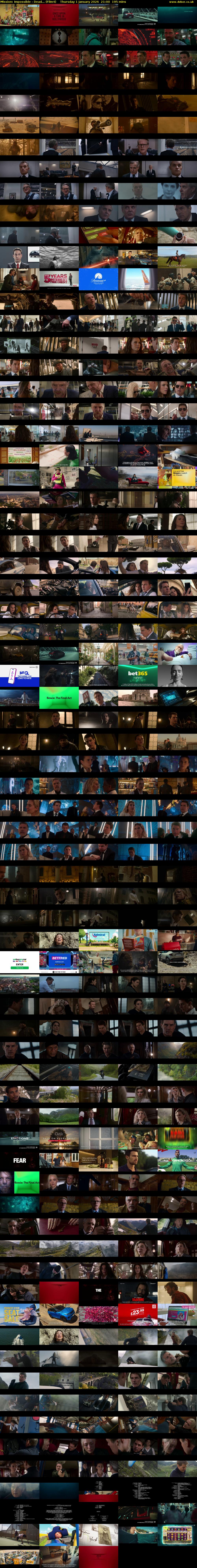 Mission: Impossible - Dead... (Film4) Thursday 1 January 2026 21:00 - 00:15