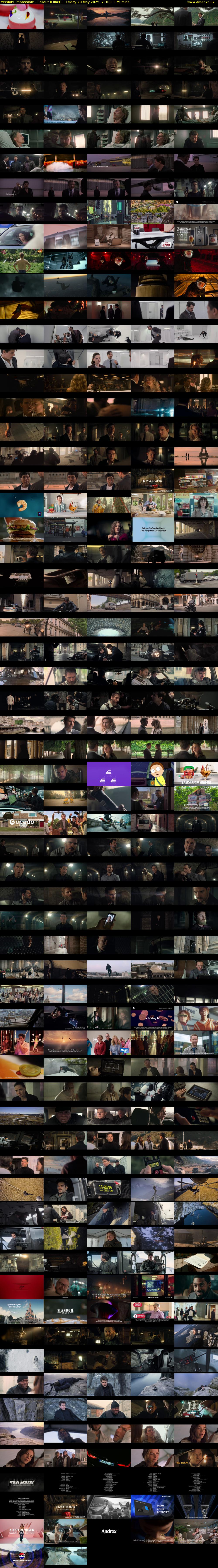 Mission: Impossible - Fallout (Film4) Friday 23 May 2025 21:00 - 23:55