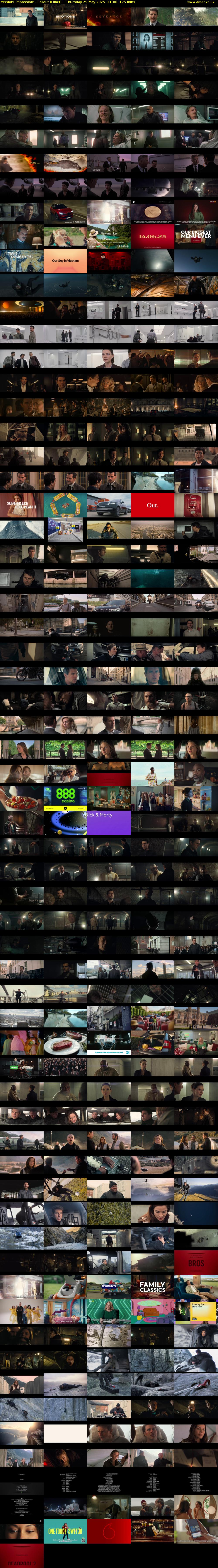 Mission: Impossible - Fallout (Film4) Thursday 29 May 2025 21:00 - 23:55
