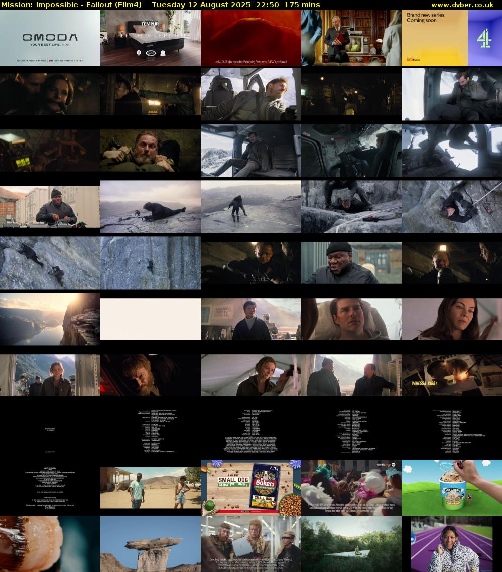 Mission: Impossible - Fallout (Film4) Tuesday 12 August 2025 22:50 - 01:45