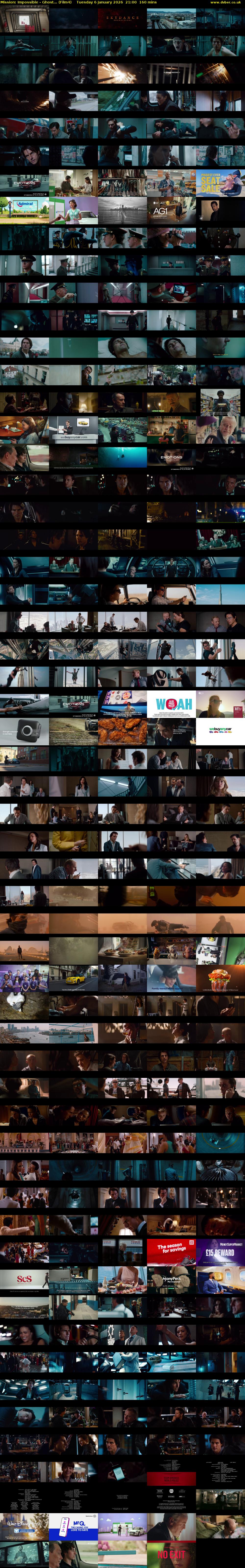 Mission: Impossible - Ghost... (Film4) Tuesday 6 January 2026 21:00 - 23:40