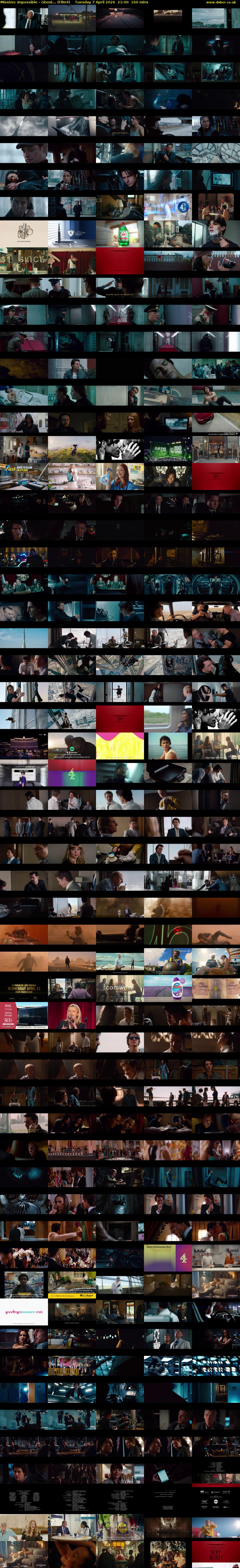 Mission: Impossible - Ghost... (Film4) Tuesday 7 April 2026 21:00 - 23:40