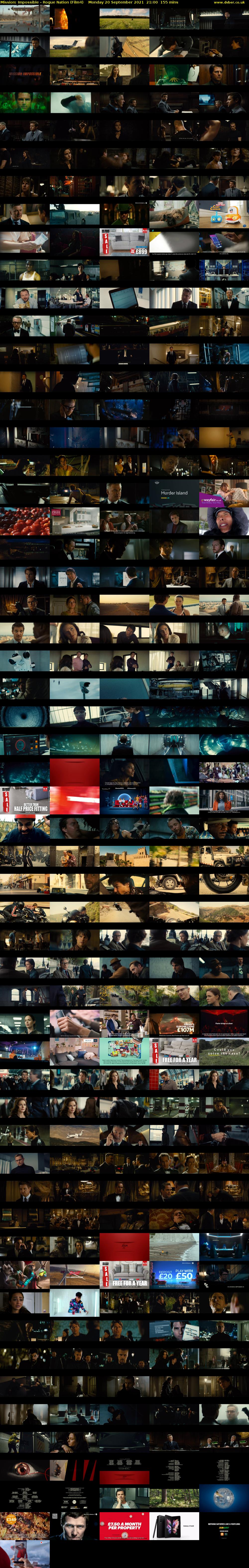 Mission: Impossible - Rogue Nation (Film4) Monday 20 September 2021 21:00 - 23:35