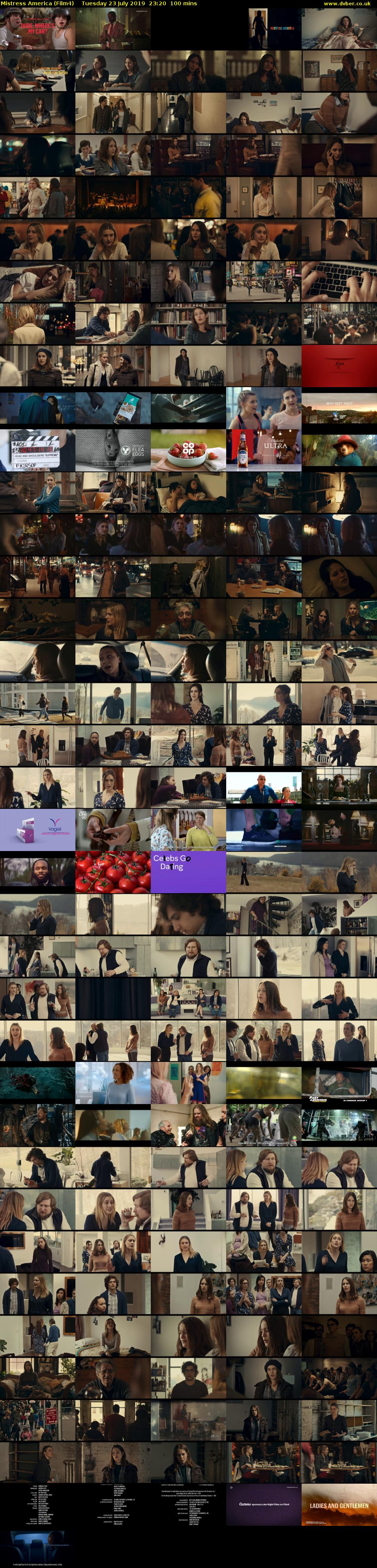 Mistress America (Film4) Tuesday 23 July 2019 23:20 - 01:00