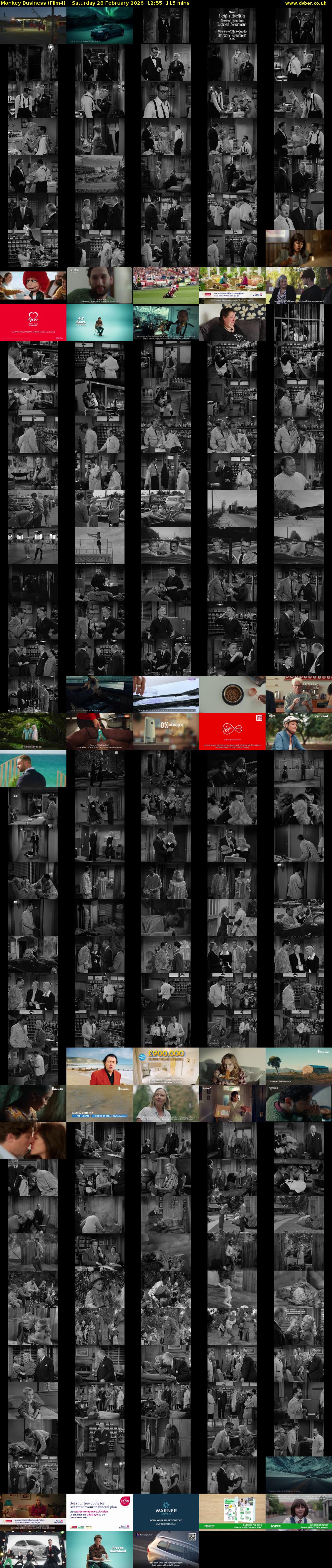 Monkey Business (Film4) Saturday 28 February 2026 12:55 - 14:50