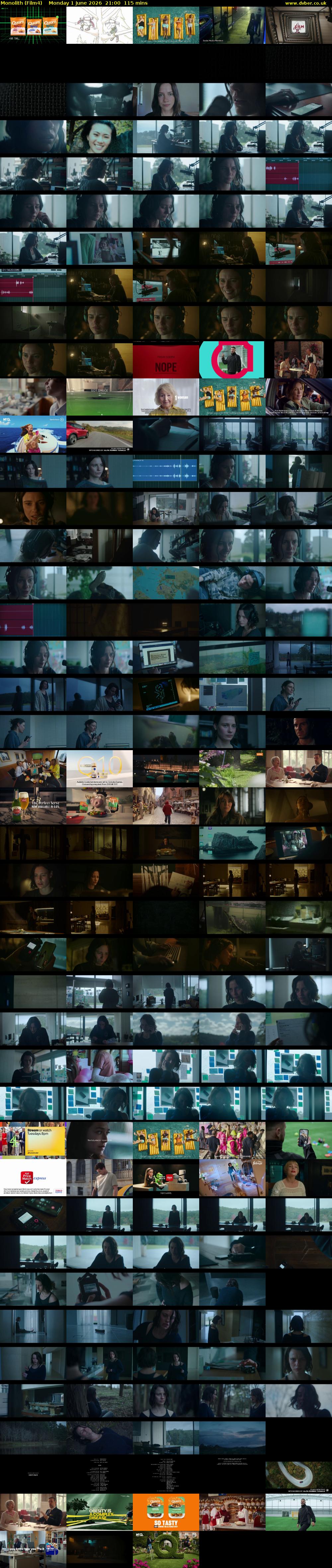 Monolith (Film4) Monday 1 June 2026 21:00 - 22:55