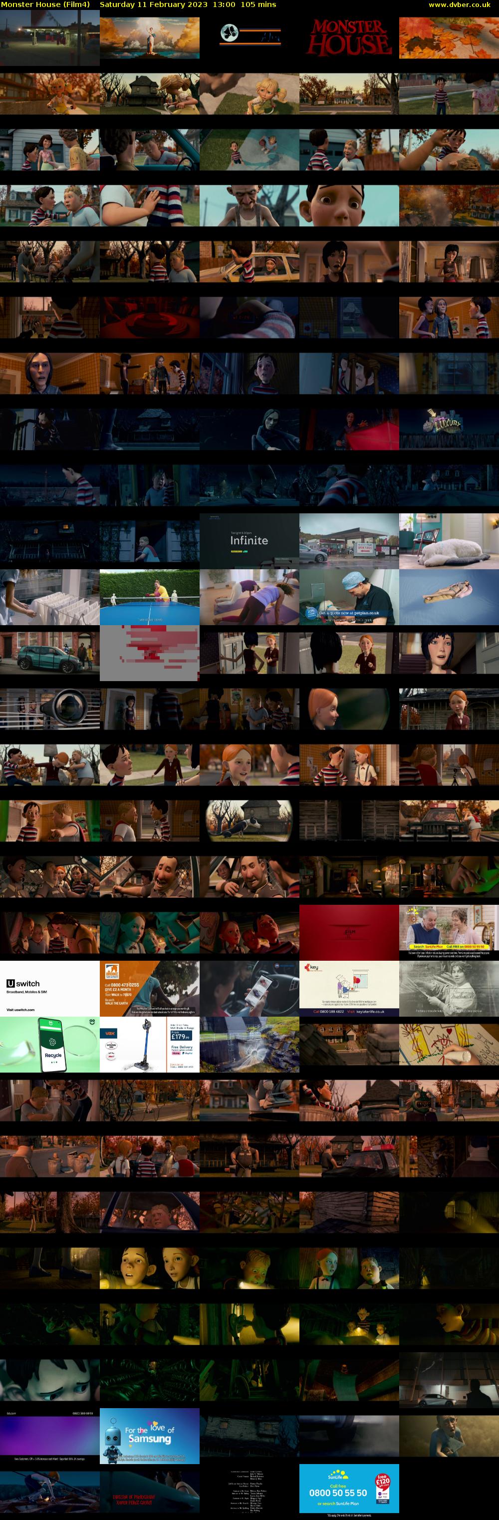 Monster House (Film4) Saturday 11 February 2023 13:00 - 14:45